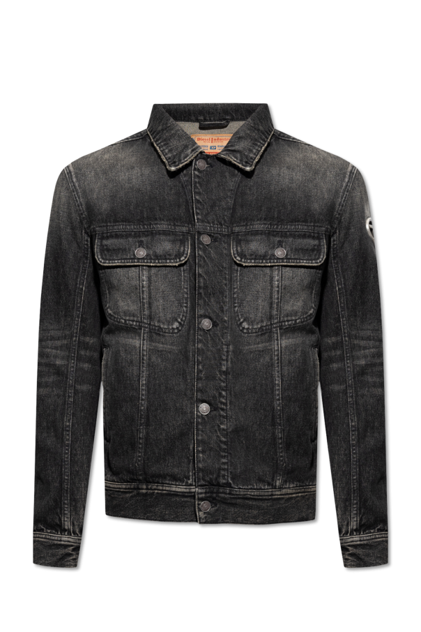 Black 'D - T-shirt Court W Field Creek - S2' denim jacket Diesel